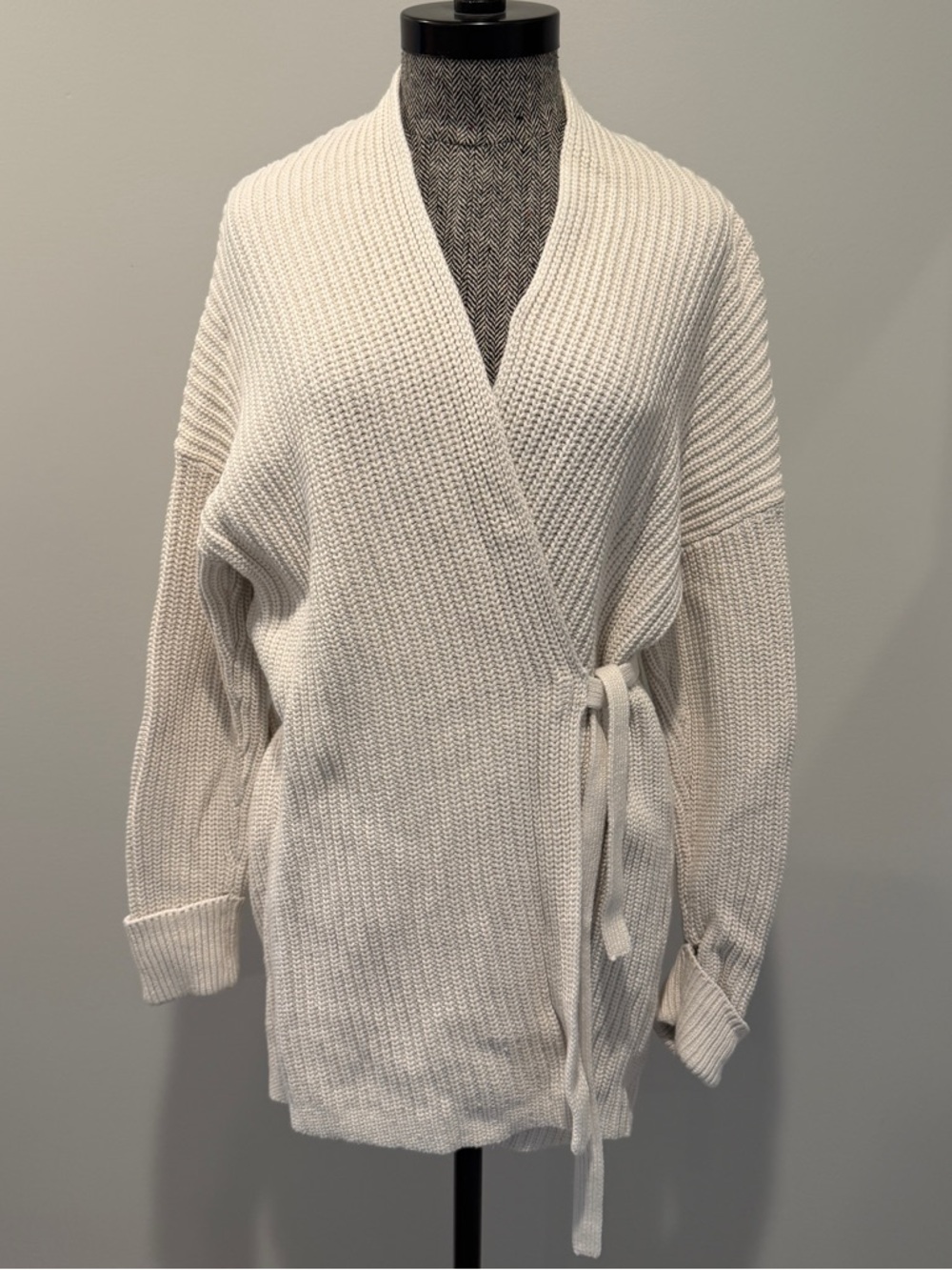 Gap Women's Cream Wrap Cardigan Sweater